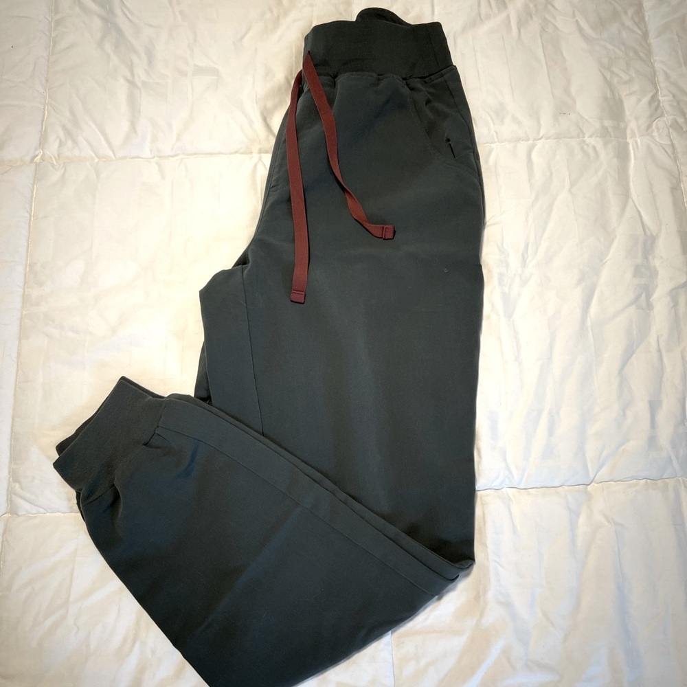 FIGS Zamora High Waisted Jogger Scrub Pants Bonsai S